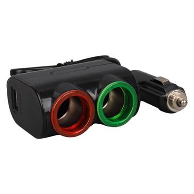 Olesson 1631 12-24V Tek USB Girişli 120W 80cm Kablolu 2LI Araç Çakmak Çoklayıcı
