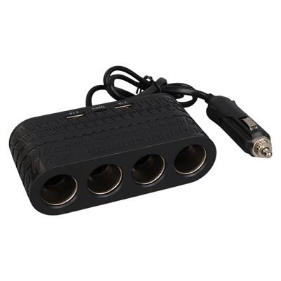 Olesson 1654 12-24V Çift USB - TYPE-C 120W 80cm Kablolu 4LÜ Araç Çakmak Çoklayıcı
