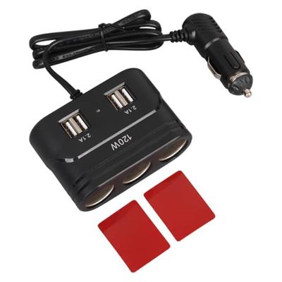 Olesson 1678 12-24V 4 USB Girişli 120W 80cm Kablolu 3lü Araç Çakmak Çoklayıcı