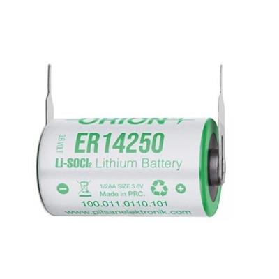 Orion ER14250 H 1/2AA 3.6 Volt 1200mAh Kısa Boy Puntalı Lityum Pil