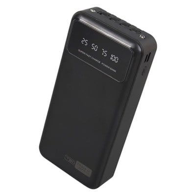POWERWAY T20 KENDİNDEN KABLOLU DİJİTAL EKRAN 20.000 MAH SİYAH POWERBANK