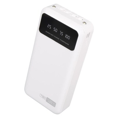 POWERWAY T20 KENDİNDEN KABLOLU DİJİTAL EKRAN 20.000 MAH BEYAZ POWERBANK