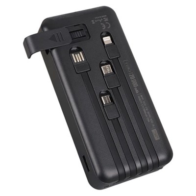 POWERWAY T20 KENDİNDEN KABLOLU DİJİTAL EKRAN 20.000 MAH SİYAH POWERBANK