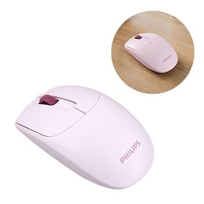 Philips SPK7398P 1600 DPI Sessiz Tıklama Pembe Kablosuz Ofis Mouse