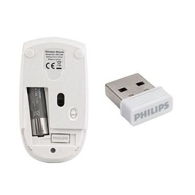 Philips SPK7398W/38 1600 DPI Sessiz Tıklama Beyaz Kablosuz Ofis Mouse