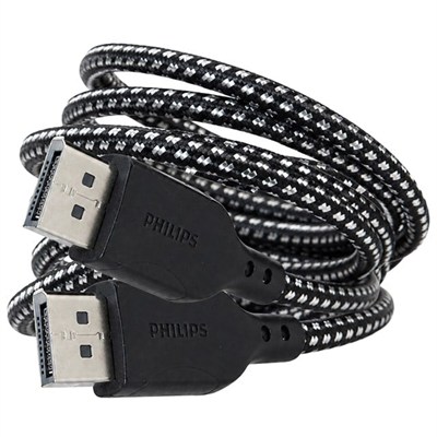 Philips SWR3139B/93 8K 60Hz DisplayPort 1.4 Kablo 3 Metre Örgülü Zırhlı Tasarım Ultra HD