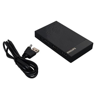 Philips SWV9023B/93  4K HDMI Splitter 1 Giriş - 4 Çıkış Ultra HD Görüntü Dağıtıcı