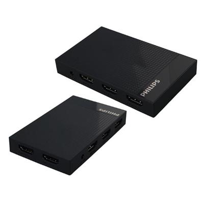 Philips SWV9023B/93  4K HDMI Splitter 1 Giriş - 4 Çıkış Ultra HD Görüntü Dağıtıcı