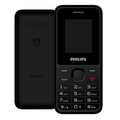 Philips Xenium E2125 1.77 Çift Sim Kartlı Kamerasız Tuşlu Siyah EL Fenerli Asker Telefonu