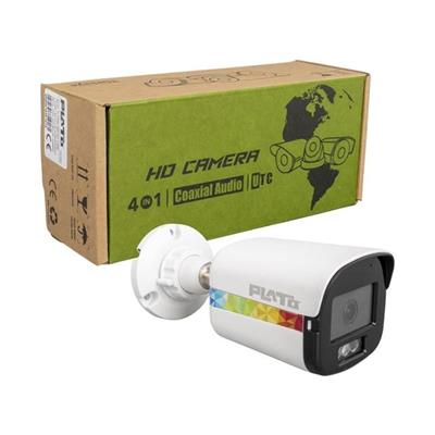 Plato PL-22995 5mp Color Vu Mikrofonlu 2.8 Mm 3 Atom Led Metal Kasa Ahd Bullet Kamera