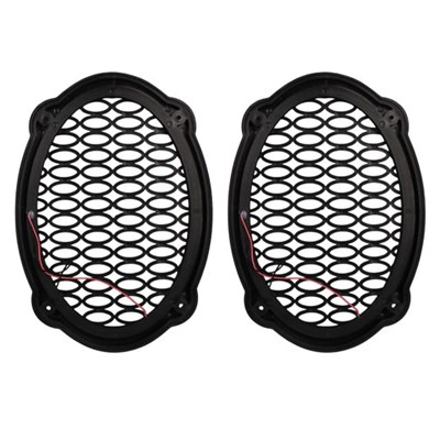 Poke PK-5052 Oval Hoparlör Kapağı Turuncu LED Sabit (2li Paket)