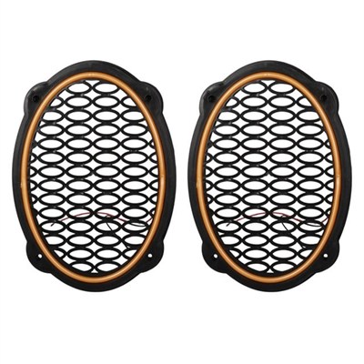 Poke PK-5052 Oval Hoparlör Kapağı Turuncu LED Sabit (2li Paket)