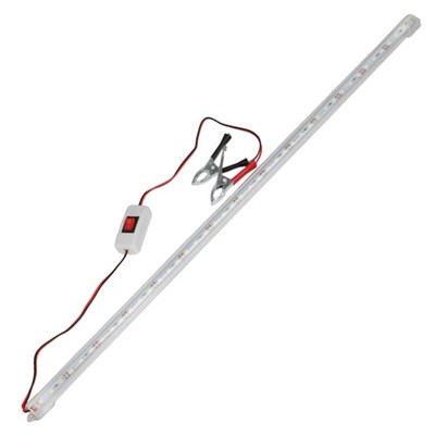 PowerMaster PM-11060 60CM 12V 10W T8 İnce 42 SMD LED 6500K Beyaz Lamba Akü Maşalı Anahtarlı