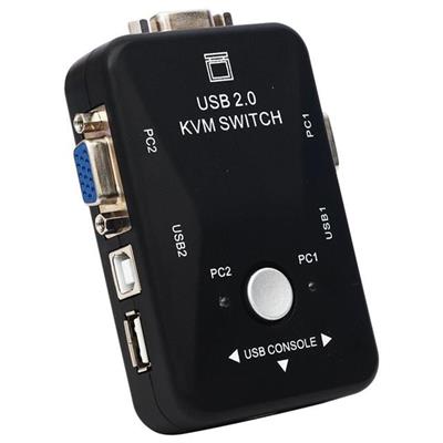 PowerMaster PM-12690 2 Kanal VGA KVM Switch (2 Bilgisayarı Tek Elden Yönetin)