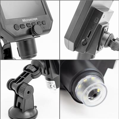 PowerMaster PM-18798 4.3 LCD Ekranlı 3.6 MP Taşınabilir HD Dijital Mikroskop
