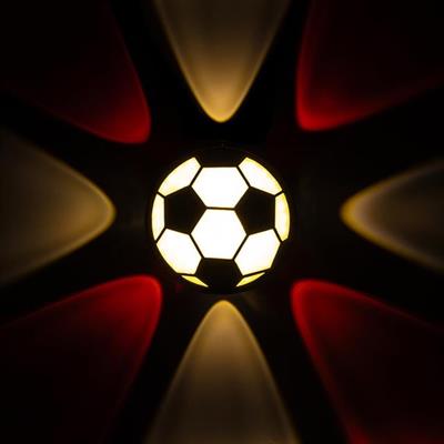 PowerMaster PM-24456 Gün Işığı - Kırmızı Futbol Topu Dekoratif LED Duvar Aplik