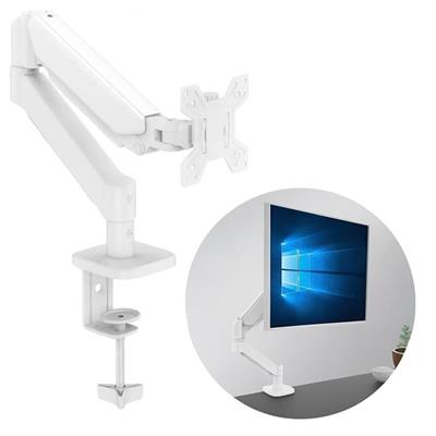 PowerMaster PM-252 13-32 Amortisörlü Stand Tek Kol LCD-LED Gaming Monitör Tutucu Beyaz Stand Askı Aparatı