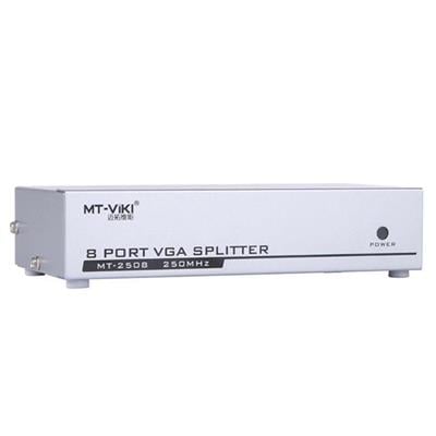 PowerMaster PM-2553 8 Port VGA Dağıtıcı Çoğaltıcı Splitter 9 Volt Adaptörlü 1920X1440 250Mhz