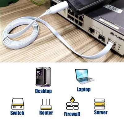 PowerMaster PM-25874 USB FT232RL Chip to RJ45 Ethernet Kablo (1.5 Metre)