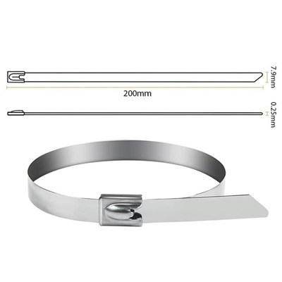 PowerMaster PM-26362 304 Paslanmaz Çelik Kablo Bağı 7.9X200Mm
