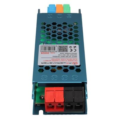 PowerMaster PM-26828 12 Volt 5 Amper 60 Watt Slim Metal Kasa Adaptör 140x50x23mm