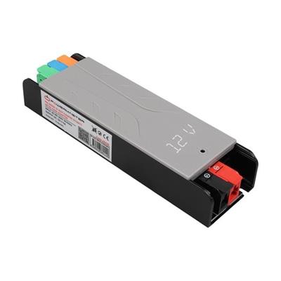 PowerMaster PM-26838 12 Volt 5 Amper 60 Watt Slim Metal Kasa Adaptör Voltaj Göstergeli 148x43x27mm