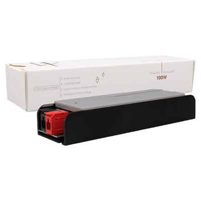 PowerMaster PM-26843 12/24/36/48 Volt 4 Amper 100 Watt Metal Kasa Kademeli Adaptör Voltaj Göstergeli 148x43x27mm