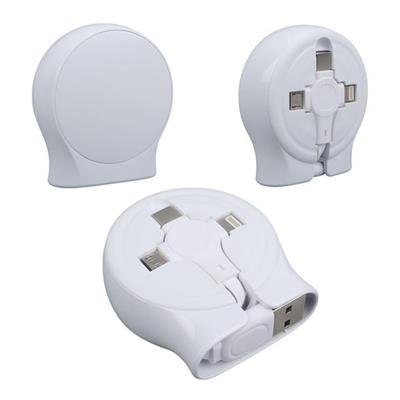 PowerMaster PM-27143 1 Metre Makaralı 3In1 Şarj Kablosu (Lightning - TYPE-C - Micro USB)