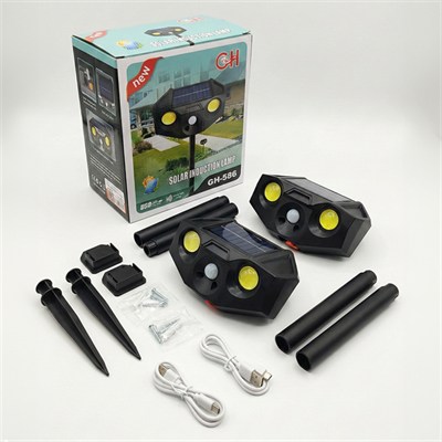 PowerMaster PM-29074 Beyaz ve Kırmızı Renkli Hareket Sensörlü Solar Bahçe Aydınlatması
