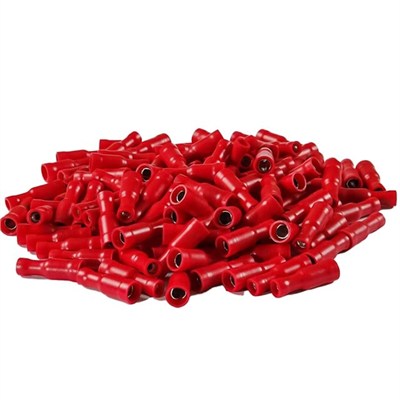 PowerMaster PM-39064 0,5-1,5mm2 Kesit 24x7x5mm Soket Kırmızı İzoleli Kablo Pabucu (100lü Paket)