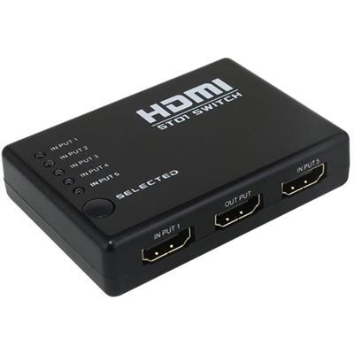 PowerMaster PM-8342 5 Giriş 1 Çıkış HDMI 2.0 4K@60Hz Switcher Toplayıcı Kumandalı