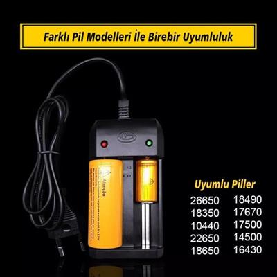 PowerMaster PMR-1210LIX 4.2 Volt 1000 Mah Üniversal Pil Şarj Cihazı