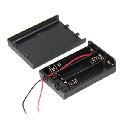 Powermaster  3lü AA Kapaklı Switchli Pil Yuvası (IC-233E)