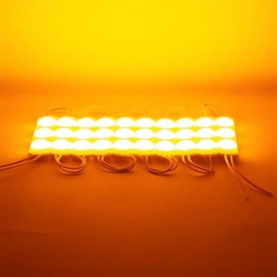 Powermaster 12 Volt 3 Watt Sarı 2835 93 X 21 Mm IP65 220 - 240 Lümen 180 Derece Modül Led