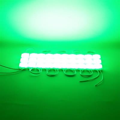 Powermaster 12 Volt 3 Watt Yeşil 2835 93 X 21 Mm IP65 220 - 240 Lümen 180 Derece Modül Led