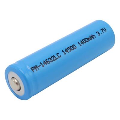 PowerMaster PM-14632 LC 14500 3.7 Volt 1400mAh Şarj Edilebilir EL Feneri Pili (AA Pil İle Aynı Boyutta)