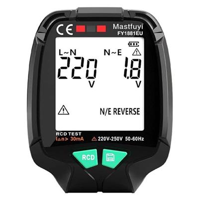 Powermaster (30V - 250V) Tam Ekran Soket Test Cihazı PM-20400