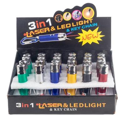 Powermaster 3in1 Kırmızı Laser Point ve El Feneri