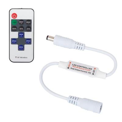 PowerMaster PM-4354 RF Uzaktan Kumandalı Şerit LED Dimmer Kontrol Cihazı (5-24V 12A)