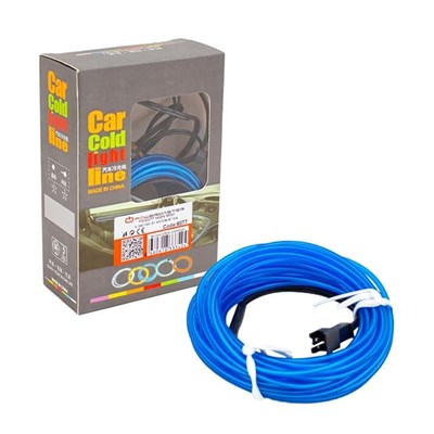 Powermaster 5 Metre 5 Volt USB Adaptörlü Neon Mavi İp Aydınlatma PM-6077