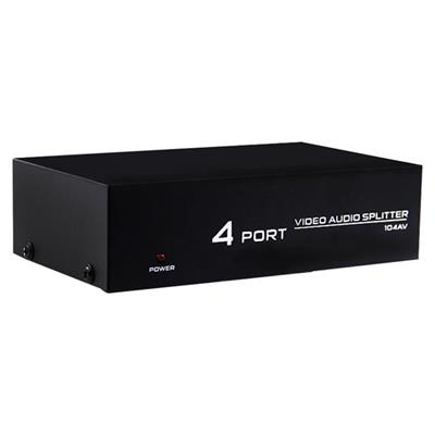 PowerMaster AV-104 4 Port AV CVBS RCA Video Audio Splitter Çoğaltıcı Dağıtıcı