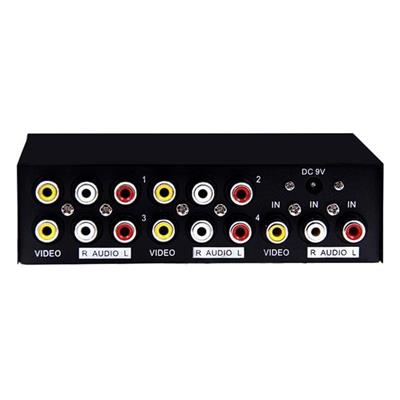 PowerMaster AV-104 4 Port AV CVBS RCA Video Audio Splitter Çoğaltıcı Dağıtıcı