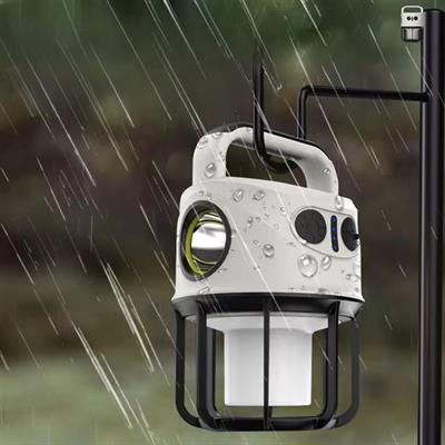 Powermaster CH-22025 Çift Işıklı Kamp Lambası El Feneri PowerBank Özellikli (Gün Işığı - Beyaz)