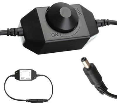 Powermaster DC12V-DC24V 2A Tek Renkli Işık Şiddeti Kontrolü Şerit Led Dimmer PM-4612