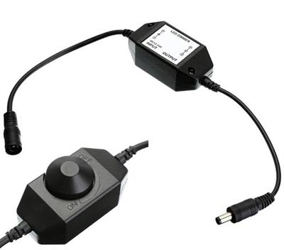 Powermaster DC12V-DC24V 2A Tek Renkli Işık Şiddeti Kontrolü Şerit Led Dimmer PM-4612