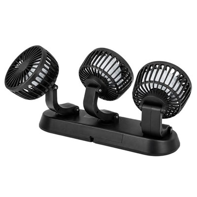 Powermaster FAN40 Araç İçi Vantilatör Fanı 12 Volt Çakmaklık Girişli 3 Başlıklı 360 Derece