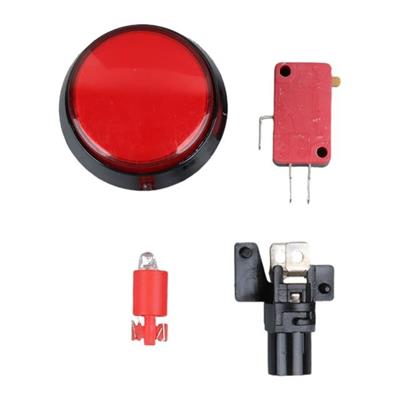 Powermaster IC-180J-1 Atari Butonu 12V Ledli Kafa Çapı 32mm Delik Çapı 24mm