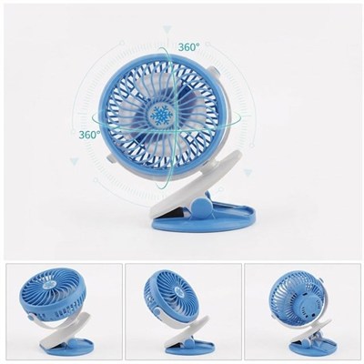 Powermaster ML-F168 Masaüstü Klipsli 3 Hız Kademeli USBli Fan Vantilatör