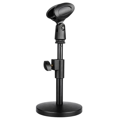 Powermaster MS-25 Masa Üstü Mikrofon Tutucu Sehpası 14-25CM Ayarlanabilir Ağır Tabanlı Stand