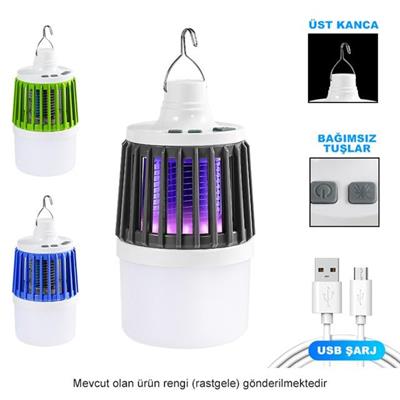 Powermaster MX-858 USBli Sinek Öldürücü Özellikli 3 Modlu Şarjlı Kamp Feneri